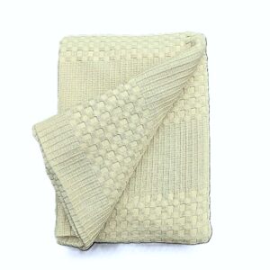 Pachet 2 cuverturi Waffle Kotonia home- Bebe, 65x110 cm, 100% bumbac - Ivoire - imagine 2