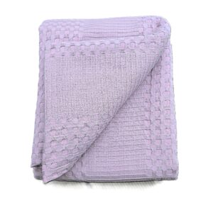 Cuvertura Kotonia Home - Waffle, 220x240 cm, 100% bumbac - lila - imagine 5