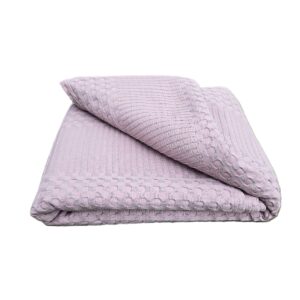 Cuvertura Kotonia Home - Waffle, 220x240 cm, 100% bumbac - roz ars pal - imagine 5