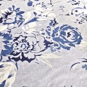 Fata de masa Kotonia Home - Picnic, 100% bumbac, creton, decor floral denim - imagine 3