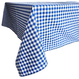 Fata de masa Kotonia Home - Picnic, 100% bumbac, creton, decor geometric albastru alb - imagine 3
