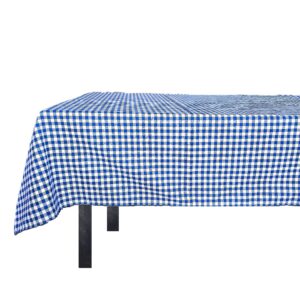 Fata de masa Kotonia Home - Picnic, 100% bumbac, creton, decor geometric albastru alb - imagine 2