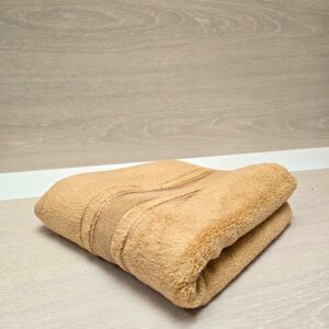 Prosop baie Plush Luxury Jacquard - 100% Bumbac, 650 g/mp, cappuccino - imagine 3