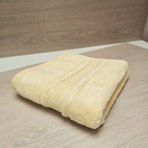 Prosop baie Plush Luxury Jacquard - 100% Bumbac, 650 g/mp, ivoire - imagine 3