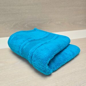 Prosop baie Plush Luxury Jacquard - 100% Bumbac, 650 g/mp, turquoise - imagine 3