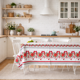 Fata de masa Kotonia Home- Rustic, 100% bumbac, T34