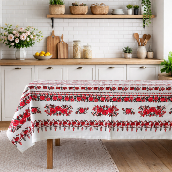 Fata de masa Kotonia Home- Rustic, 100% bumbac, T40
