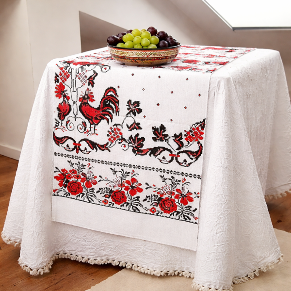 Napron decorativ pentru masa kotonia Home - Rustic, 100% bumbac 45x150 cm, T05