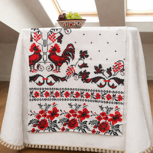 Napron decorativ pentru masa kotonia Home - Rustic, 100% bumbac 45x150 cm, T05 - imagine 2