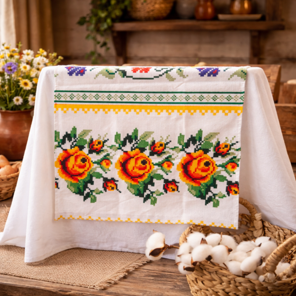 Napron decorativ pentru masa kotonia Home - Rustic, 100% bumbac 45x160 cm, T07