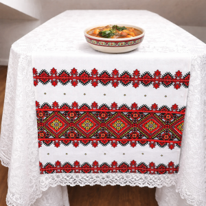 Napron decorativ pentru masa kotonia Home - Rustic, 100% bumbac 45x160 cm, T09