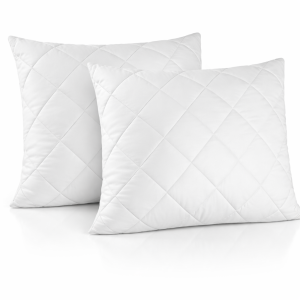 Pachet pilota de iarna Kotonia Home 200x220 cm, 300 g/mp + 2 perne 70x70 cm, alb - imagine 2