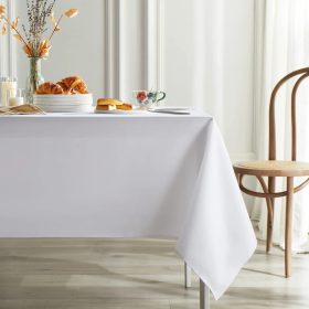 Fata de masa 180x300 cm, 100% bumbac, 180 gr/mp, percale, alb