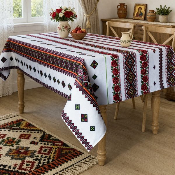 Fata de masa Kotonia Home - Rustic, decor traditional, 100% bumbac, T10