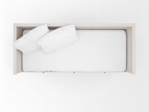 Lenjerie completa patut Kotonia Home Bebe - Ranforce alb, 100% bumbac - imagine 5