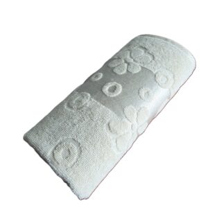 Prosop baie Kotonia Home - jacquard, 100% Bumbac, decor floral satinat, alb  - 01 - imagine 7