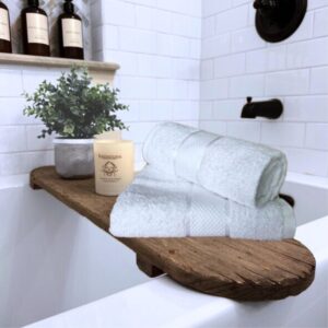 Pachet 2 prosoape baie Kotonia Home Hotel - Rise Satin - 70x130 cm, 100% Bumbac, 400 g/mp, alb