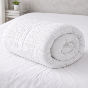 Lenjerie de pat Kotonia Home Hotel  - XXL, 100% bumbac, Creponat Ranforce, alb - imagine 3
