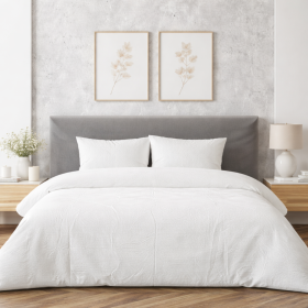 Lenjerie de pat Kotonia Home Hotel  - XXL, 100% bumbac, Creponat Ranforce, alb