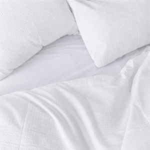 Lenjerie de pat Kotonia Home Hotel - 2 persoane, 100% bumbac, Creponat Ranforce alb - imagine 2