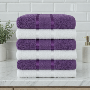 Pachet 6 prosoape baie Kotonia Home, 50x90 cm, 100% bumbac, 420 g/mp, Mixt color - 09