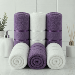 Pachet 6 prosoape baie Kotonia Home, 50x90 cm, 100% bumbac, 420 g/mp, Mixt color - 09 - imagine 2