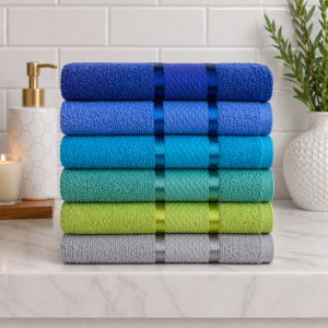 Pachet 6 prosoape baie Kotonia Home, 50x90 cm, 100% bumbac, 420 g/mp, Mixt color - 02