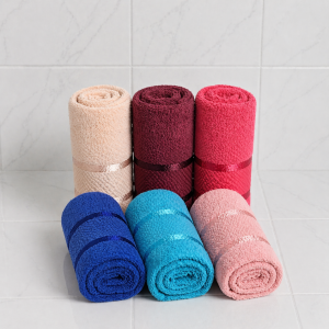 Pachet 6 prosoape baie Kotonia Home, 50x90 cm, 100% bumbac, 420 g/mp, Mixt color - 04 - imagine 2