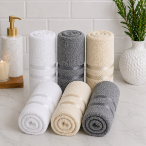 Pachet 6 prosoape baie Kotonia Home, 50x90 cm, 100% bumbac, 420 g/mp, Mixt color - 06 - imagine 2