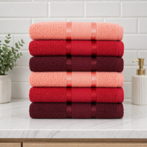 Pachet 6 prosoape baie Kotonia Home, 50x90 cm, 100% bumbac, 420 g/mp, Mixt color - 07