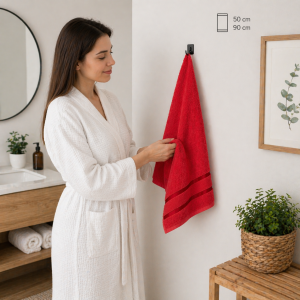 Pachet 6 prosoape baie Kotonia Home, 50x90 cm, 100% bumbac, 420 g/mp, Mixt color - 07 - imagine 3