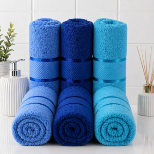 Pachet 6 prosoape baie Kotonia Home, 50x90 cm, 100% bumbac, 420 g/mp, Mixt color - 08 - imagine 2