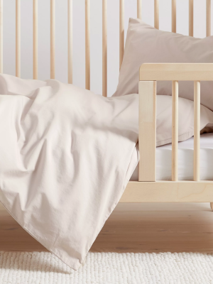 Lenjerie completa patut Kotonia Home Bebe - Ranforce alb, 100% bumbac - imagine 2