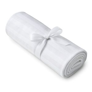 Pachet 30 lavete Kotonia Home Bebe - 30x50 cm, 100% bumbac, damasc cu dungi 1 cm, alb - imagine 6