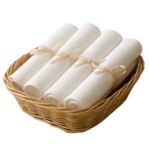 Pachet 30 lavete Kotonia Home Bebe - 30x50 cm, 100% bumbac, ranforce alb - imagine 3
