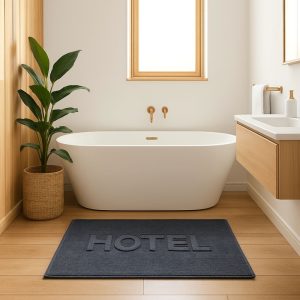 Prosop baie pentru picioare Kotonia Home Hotel, 50x70 cm, 100% Bumbac, 50x70 cm, 850 g/mp, gri antracit - imagine 6