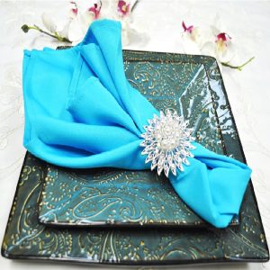 10 Servetele masa Kotonia Home Hotel, 100% bumbac, creton, dimensiunea 40x40 cm, turquoise - imagine 6