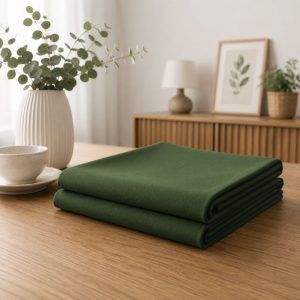 Fata de masa Kotonia Home, 100% bumbac, Olandina color, 100x100 cm, verde army - imagine 2