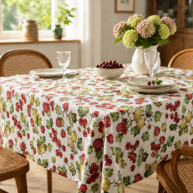 Fata de masa Kotonia Home, 100% bumbac, creton, decor fructe - 01