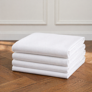 Fata de masa Kotonia Home - 110x110 cm, 100% Bumbac, 180 gr/mp, Percale, alb - imagine 3