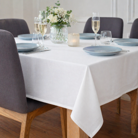 Fata de masa Kotonia Home - 110x110 cm, 100% Bumbac, 180 gr/mp, Percale, alb