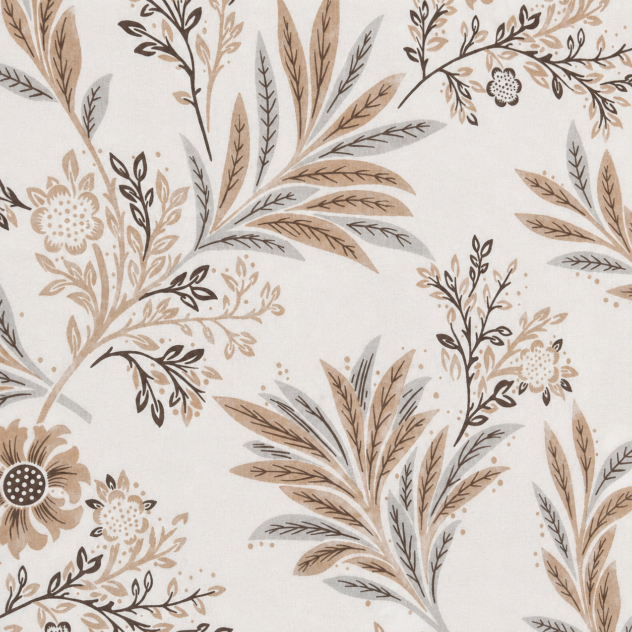 Husa cu elastic pentru pat Kotonia Home - Ranforce color Deco si 2 fete perna 50x70 cm, 100% bumbac, decor floral - 07 - imagine 3