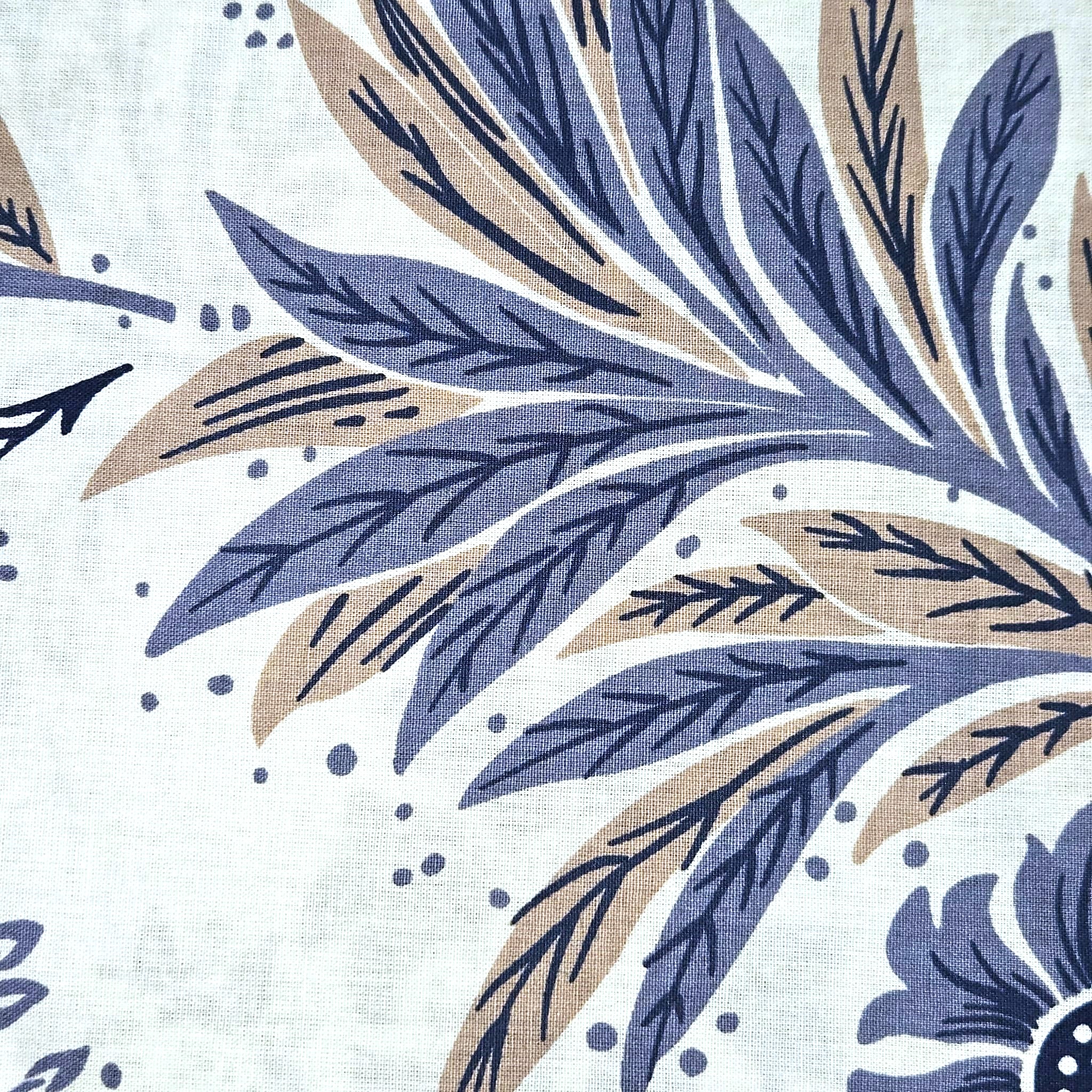 Husa cu elastic pentru pat Kotonia Home - Ranforce color Deco si 2 fete perna 50x70 cm, 100% bumbac, decor floral - 08 - imagine 3
