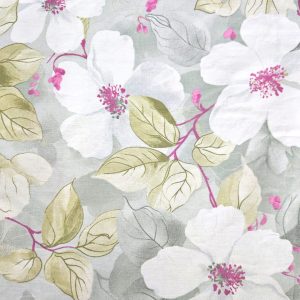 Husa cu elastic pentru pat Kotonia Home - Ranforce color Deco si 2 fete perna 50x70 cm, 100% bumbac, decor floral - 09 - imagine 3