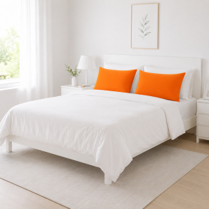 Set 2 Fete de perna Kotonia Home Hotel, 100% bumbac, Olandina color, dimensiunea 50x70 cm, orange - imagine 2