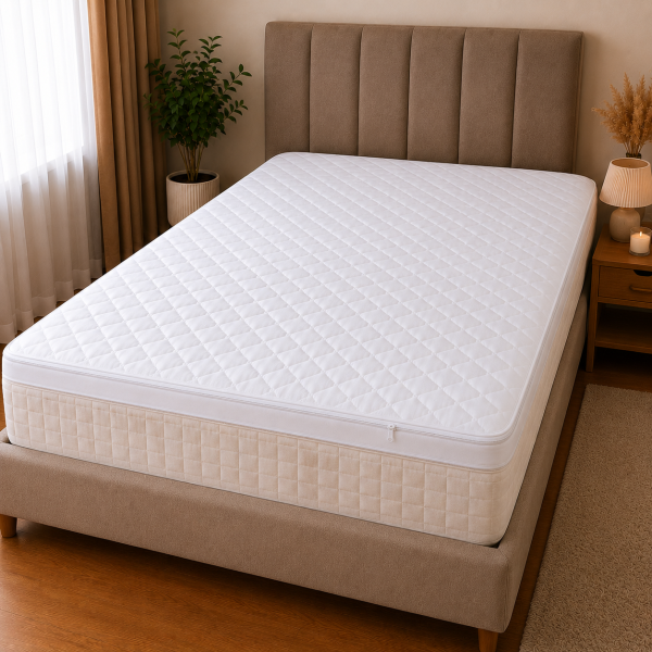 Topper Saltea Memory Kotonia Home - 160x200+4 cm, alb