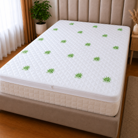 Topper Saltea Memory Kotonia Home - 180x200+4 cm, decor Aloe Vera