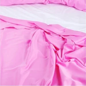 Cearceaf pentru pilota Kotonia Home -180x220 cm, 100% bumbac, olandina color uni, roz - imagine 4