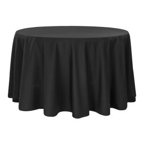 Fata de masa Kotonia Home - rotunda cu diametrul 300 cm, blackout, negru - imagine 4