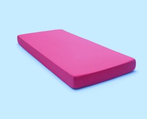 Set pentru pat Kotonia Home husa cu elastic 100×200+20 cm + 1 fata perna 50×70 cm – Jersey, 100% bumbac, fuxia - imagine 2